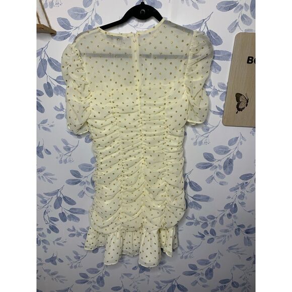 Endless Rose Polka Dot Ruched Dress NWT Size S - Picture 4 of 5